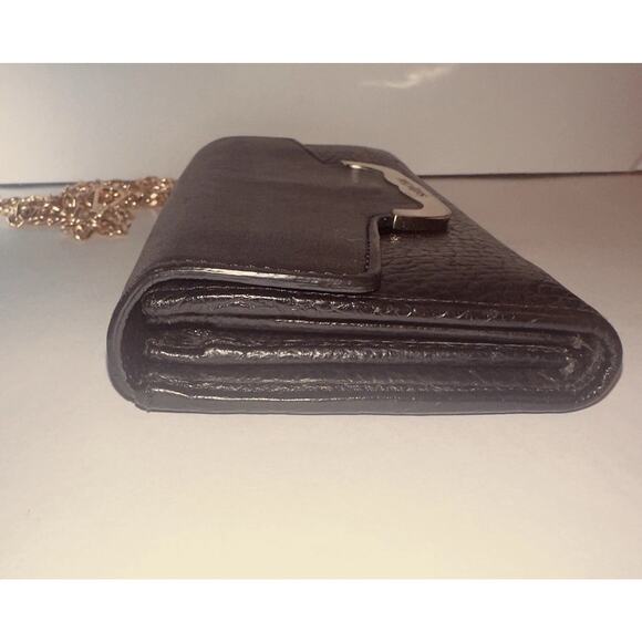 See By Chloe Black Leather Clutch designer luxury authentic Wallet chain include - Picture 4 of 10